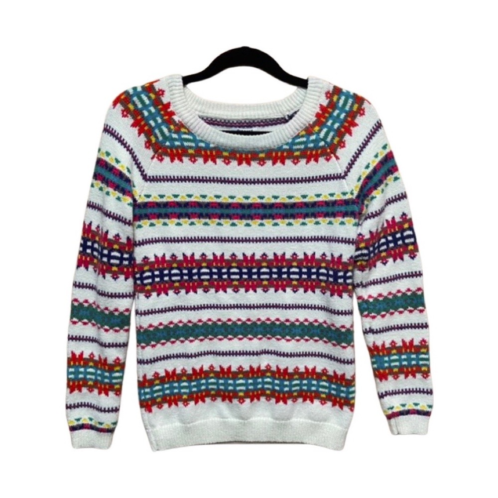 *SALE**** Old Navy colorful striped patterned crewneck sweater size small